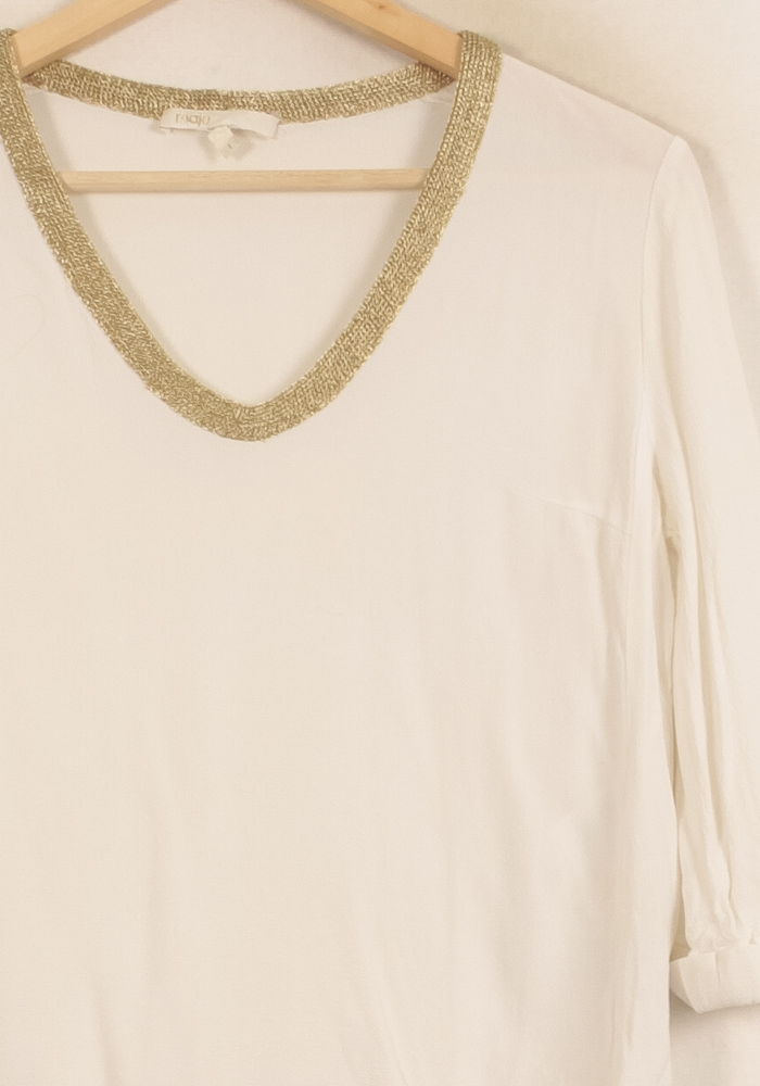 Blouse Blanche - Taille S/36 de la marque Maje | PARAD53223 - Vendu par Paradigme - Image 3