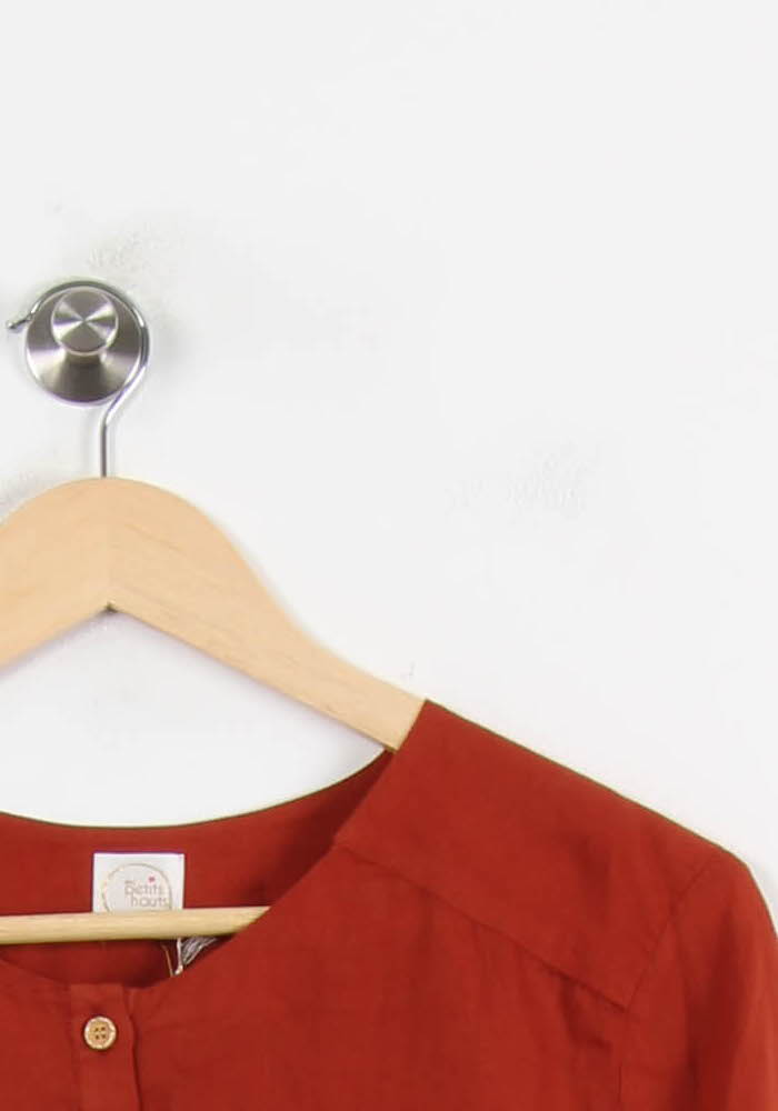 Blouse Bordeaux - Taille S/36 de la marque Des petits hauts | PARAD69377 - Vendu par Paradigme - Image 3