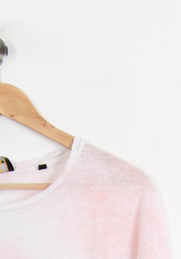 Tee-shirt Blanc et Rose - Taille M/38 de la marque The Kooples - Sport | PARAD45084 - Vendu par Paradigme - Image 3
