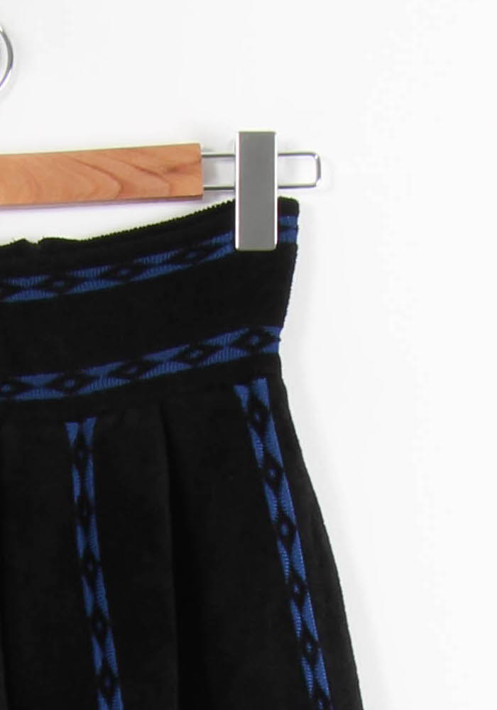 Jupe Courte Noire et Bleue - Taille S/36 de la marque Maje | PARAD39554 - Vendu par Paradigme - Image 3