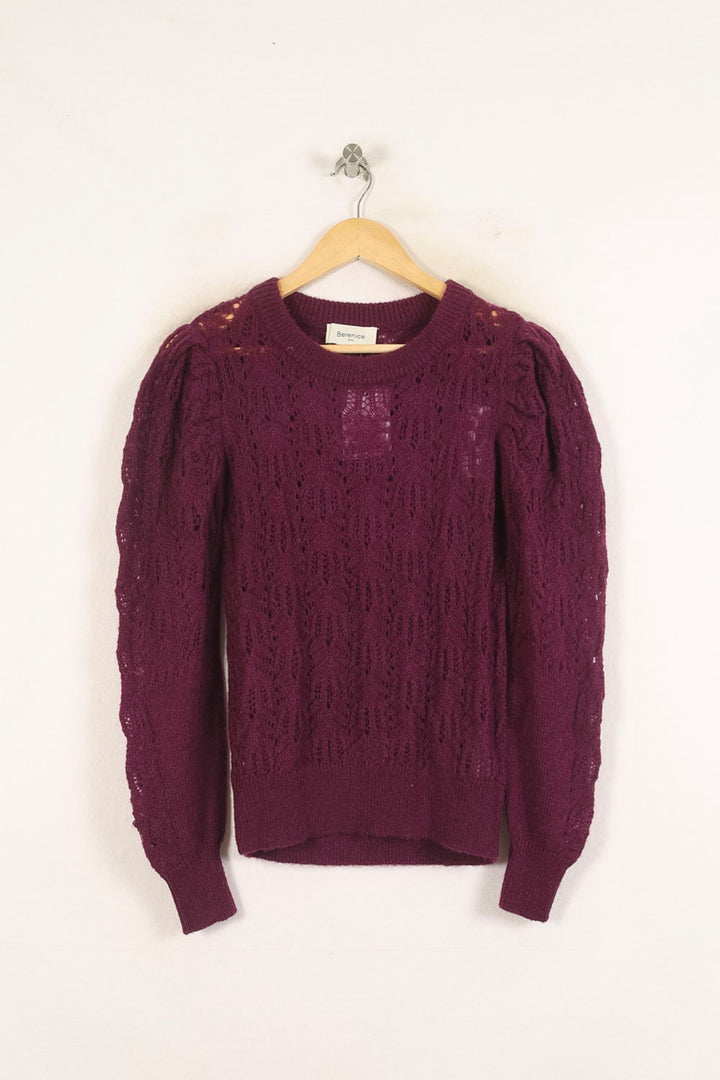 Pull Violet - Taille S/36 de la marque Bérénice | PARAD73254 - Vendu par Paradigme - Image 2