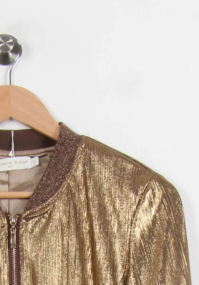 Blouson Doré - Taille S/36 de la marque La Petite Etoile | PARAD66920 - Vendu par Paradigme - Image 3