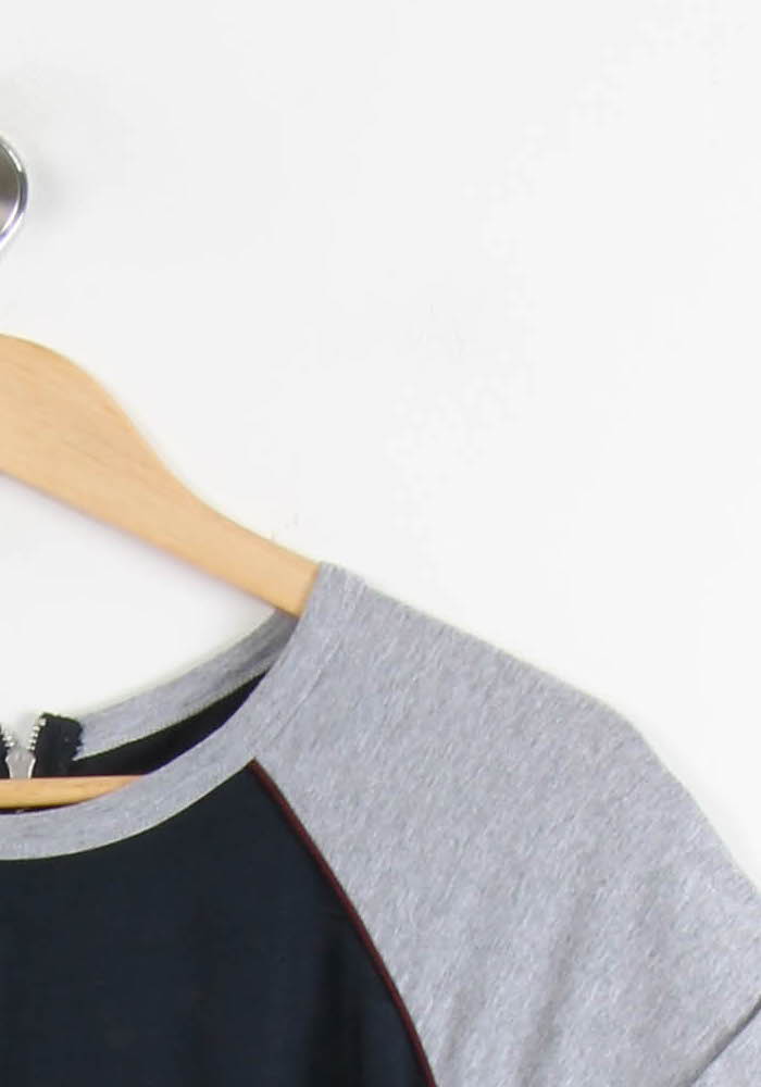 Robe T-shirt Noire et Grise - Taille S/36 de la marque IKKS | PARAD66619 - Vendu par Paradigme - Image 3