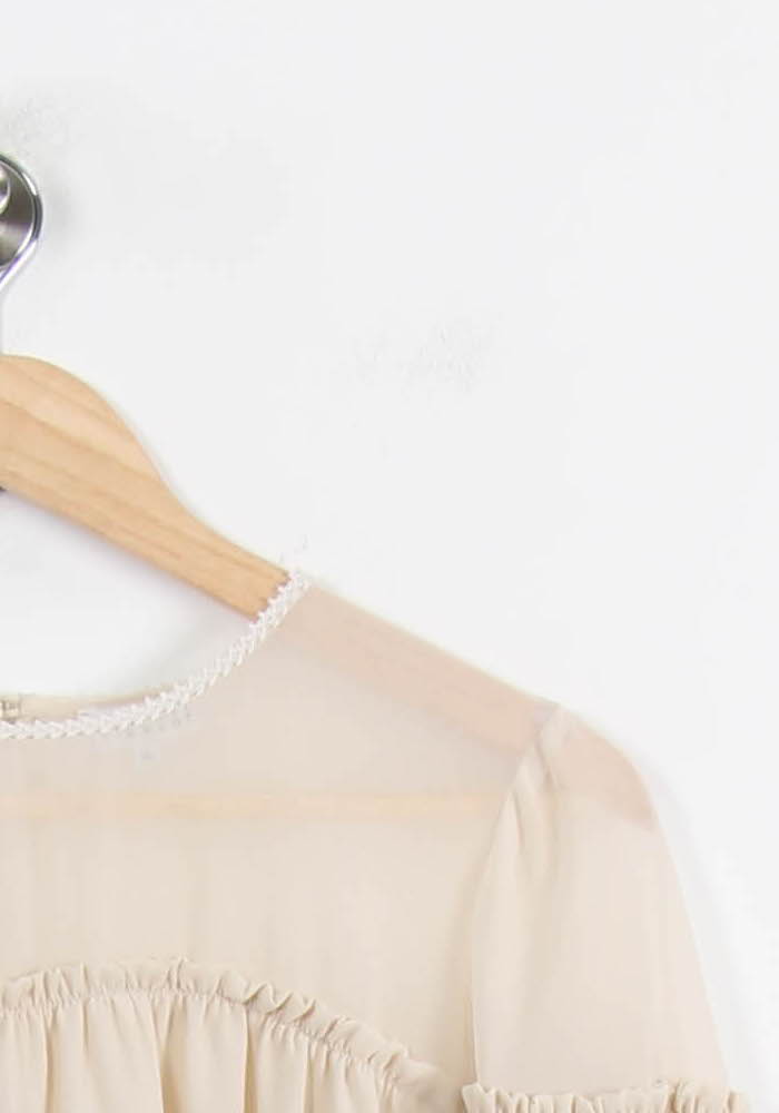 Blouse Beige - Taille S/36 de la marque La Fée Maraboutée | PARAD50084 - Vendu par Paradigme - Image 3