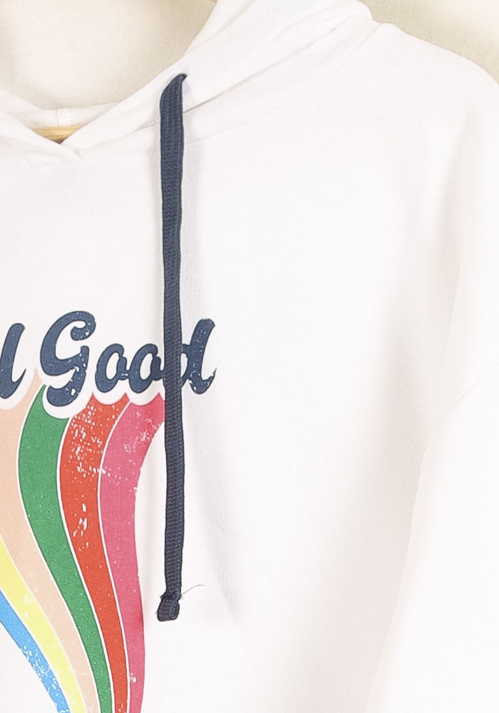 Sweat à Capuche Blanc - Taille M/38 de la marque Imprevu | PARAD33344 - Vendu par Paradigme - Image 3