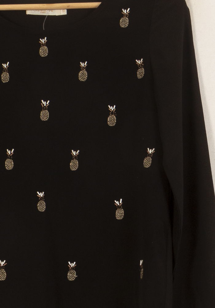 Blouse Noire - Taille S/36 de la marque Grace & Mila | PARAD16772 - Vendu par Paradigme - Image 3