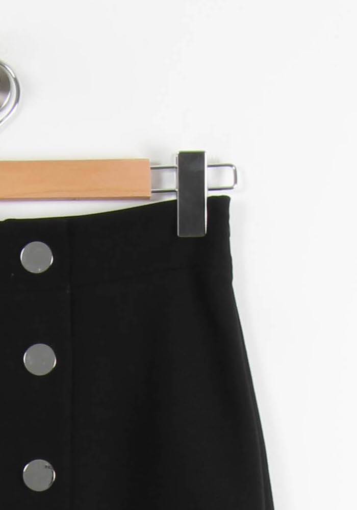 Jupe Portefeuille Noire - Taille M/38 de la marque Maje | PARAD66399 - Vendu par Paradigme - Image 3