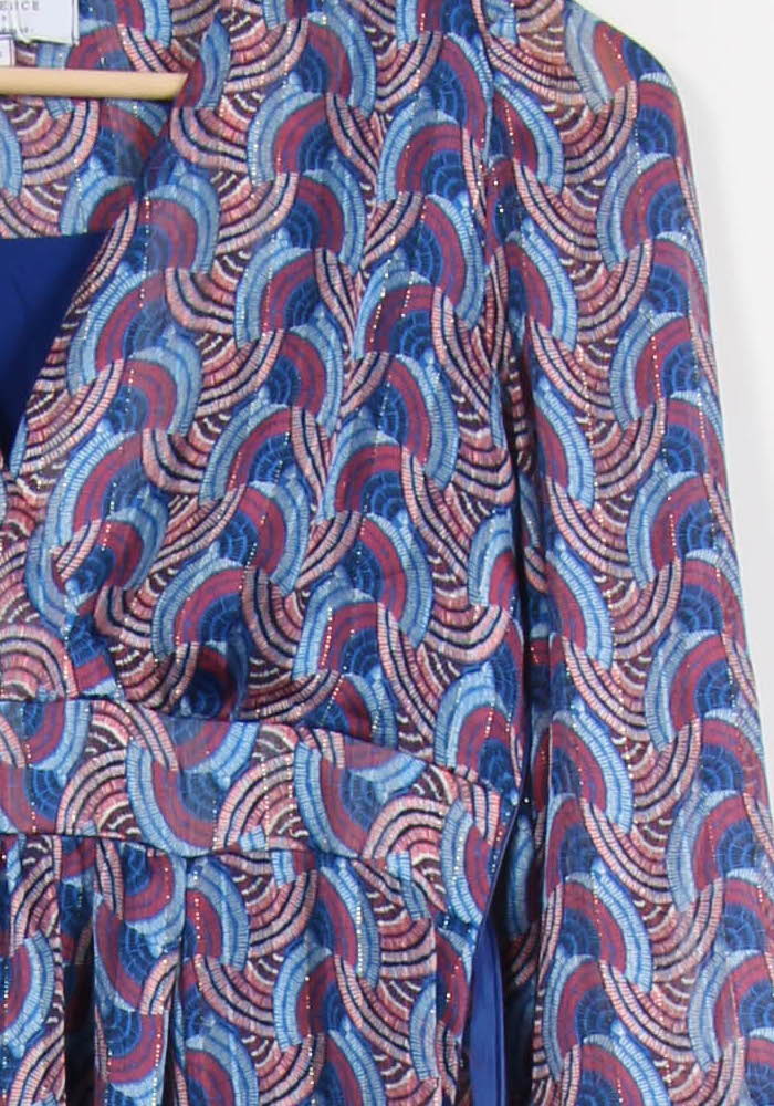 Robe Longue Bleue et Rouge - Taille S/36 de la marque Opullence | PARAD62279 - Vendu par Paradigme - Image 3