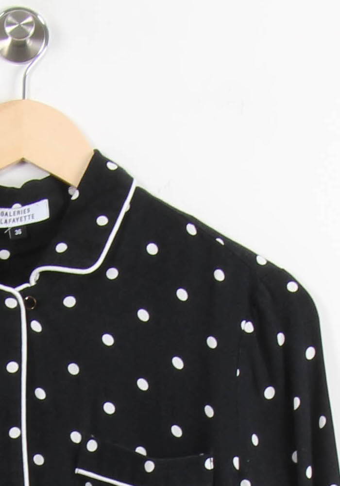 Cardigan noir à motif - Taille S/36 de la marque Galeries Lafayette | PLY1351 - Vendu par Paradigme - Image 3