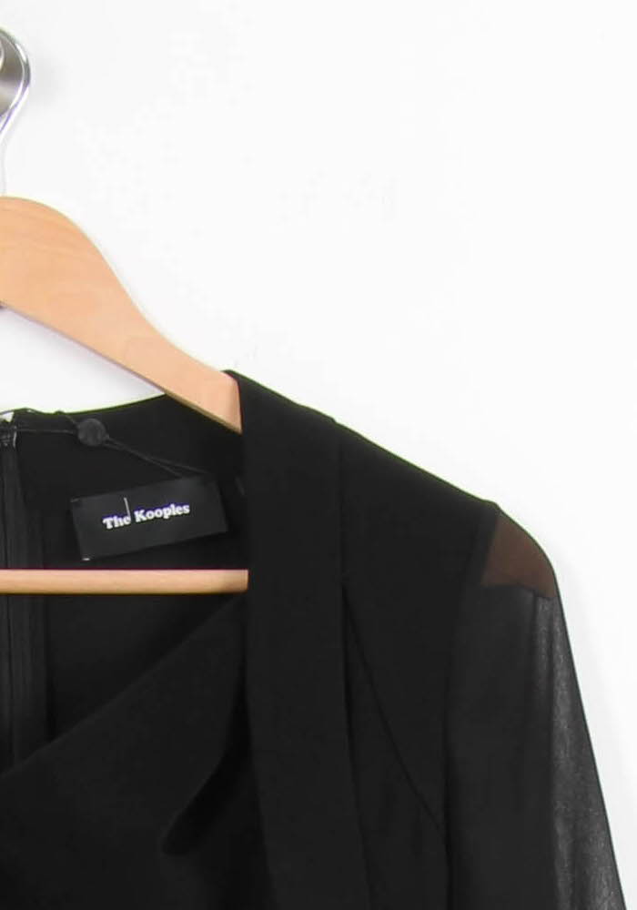 Robe Midi Noire - Taille M/38 de la marque The Kooples | PARAD64325 - Vendu par Paradigme - Image 3