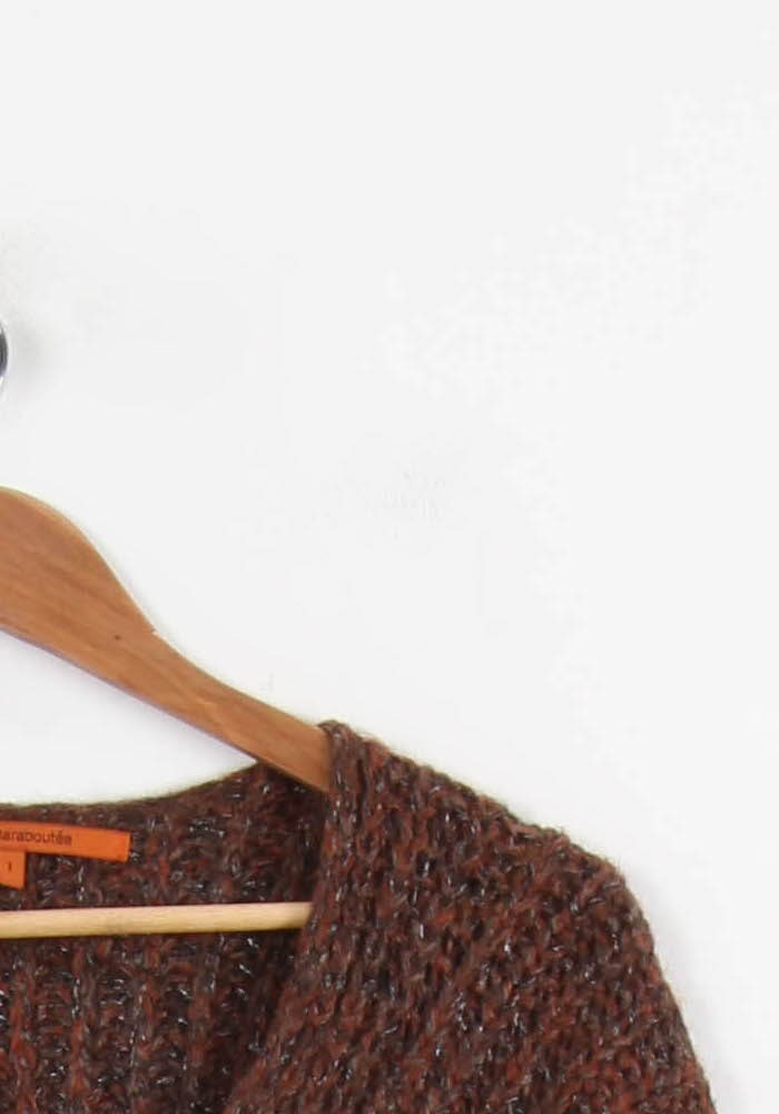Gilet Marron - Taille S/36 de la marque La Fée Maraboutée | PARAD51366 - Vendu par Paradigme - Image 3