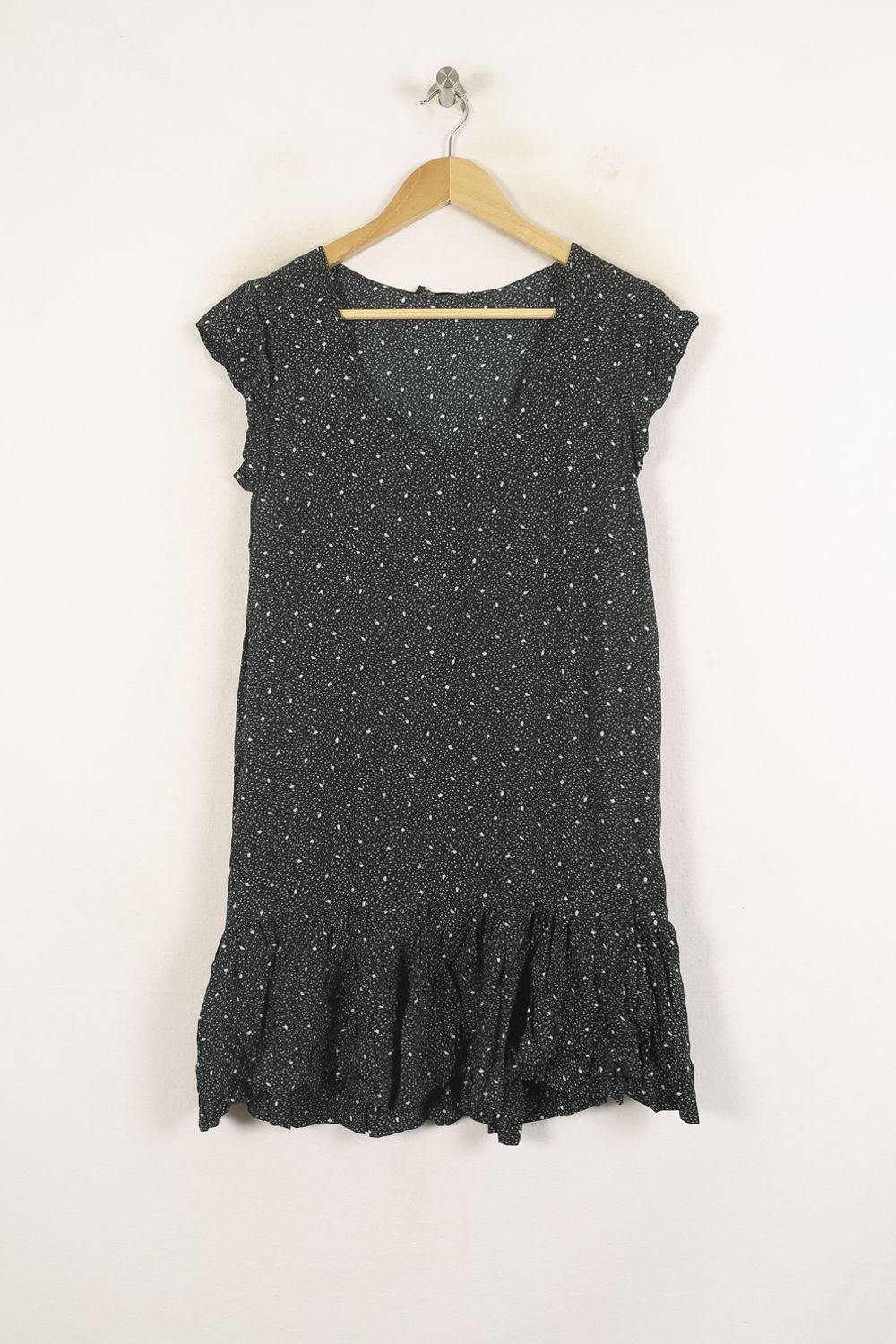 Robe Courte Noire à Pois Blancs - Taille S/36 de la marque Bérénice | PARAD73319 - Vendu par Paradigme - Image 2