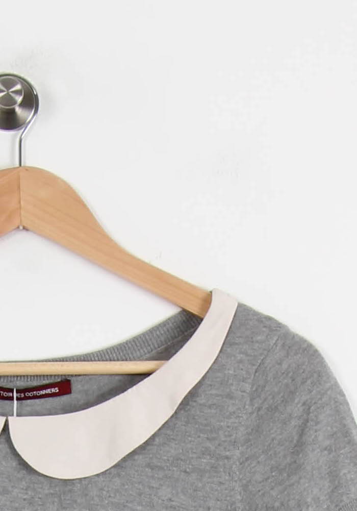 Tee-shirt Gris et Blanc - Taille M/38 de la marque Comptoir des Cotonniers | PARAD63410 - Vendu par Paradigme - Image 3