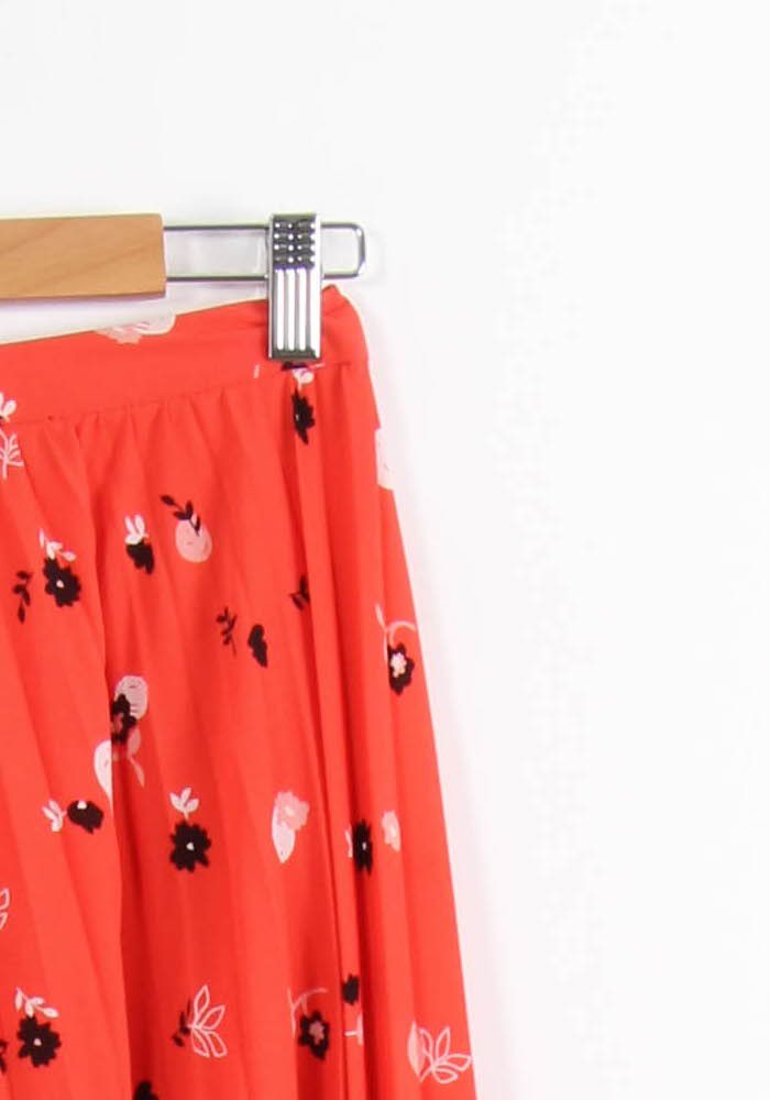 Jupe Plissée Rouge et Noire - Taille M/38 de la marque I.Code | PARAD65196 - Vendu par Paradigme - Image 3