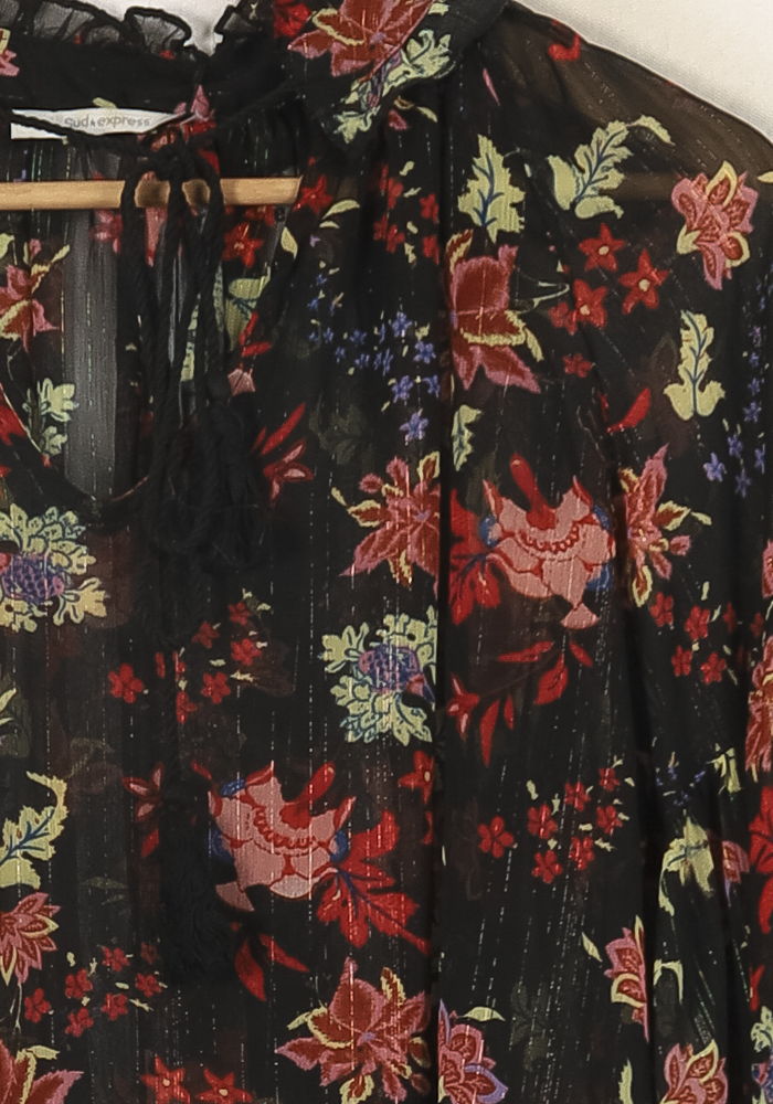 Blouse Noire et Rouge - Taille T.U. de la marque Sud express | PARAD45081 - Vendu par Paradigme - Image 3