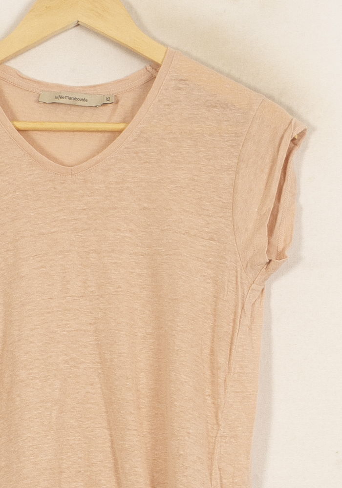 Tee-shirt Rose - Taille XS/34 de la marque La Fée Maraboutée | PARAD50011 - Vendu par Paradigme - Image 3