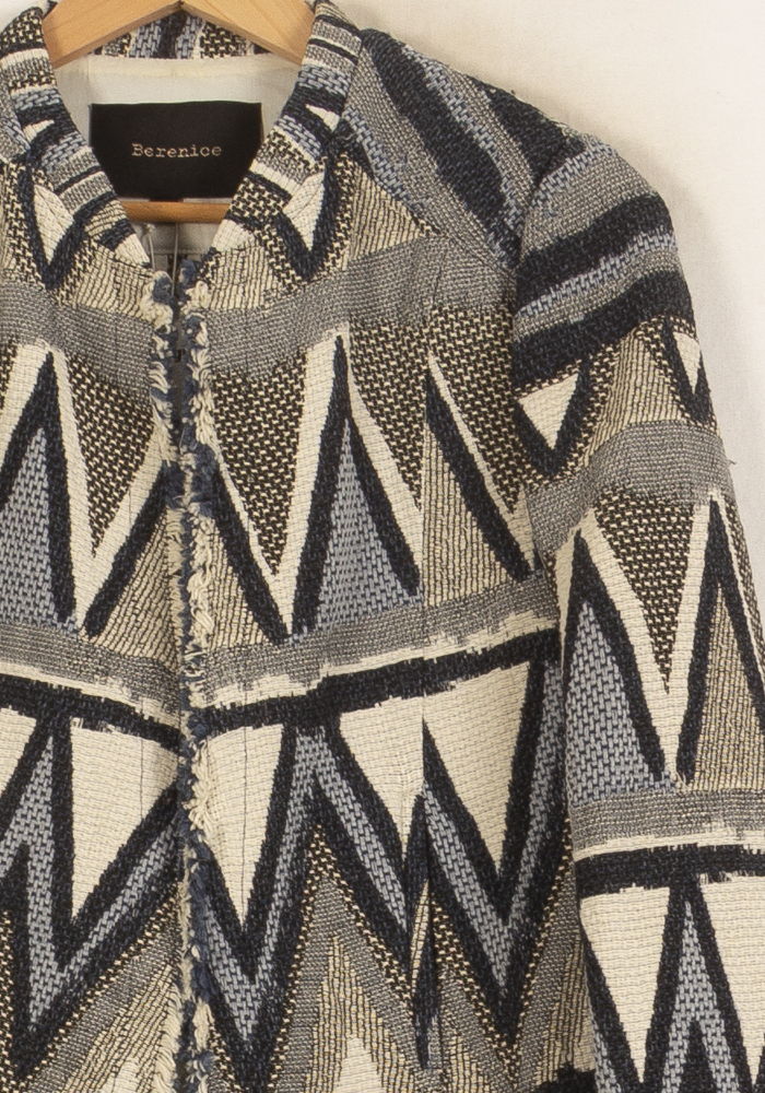 Veste Bleu et Beige - Taille M/38 de la marque Bérénice | PARAD64154 - Vendu par Paradigme - Image 3