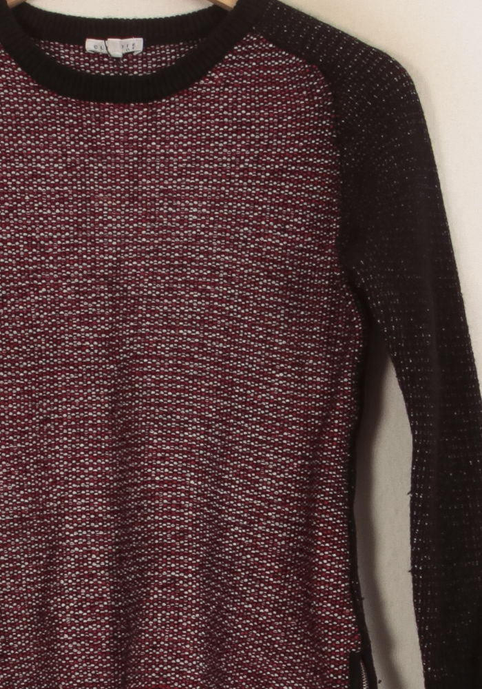 Pull Noir et Bordeaux - Taille S/36 de la marque Claudie Pierlot | PARAD44585 - Vendu par Paradigme - Image 3