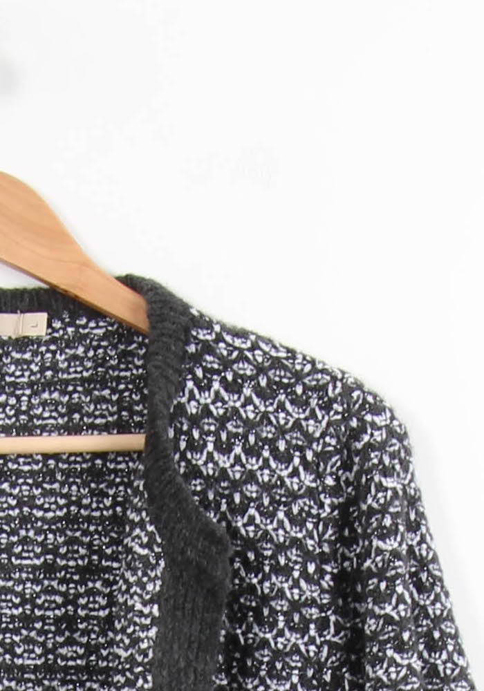 Gilet Noir et Blanc - Taille L/40 de la marque La Fée Maraboutée | PARAD53070 - Vendu par Paradigme - Image 3