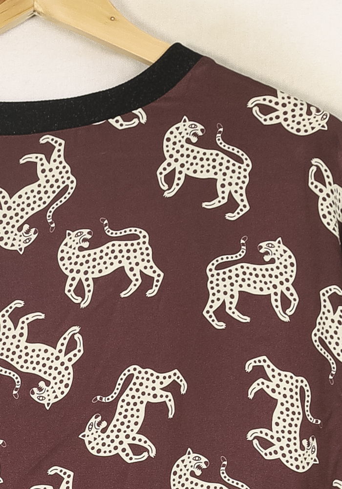 Blouse Marron et Blanche - Taille S/36 de la marque Imprevu | PARAD67941 - Vendu par Paradigme - Image 3