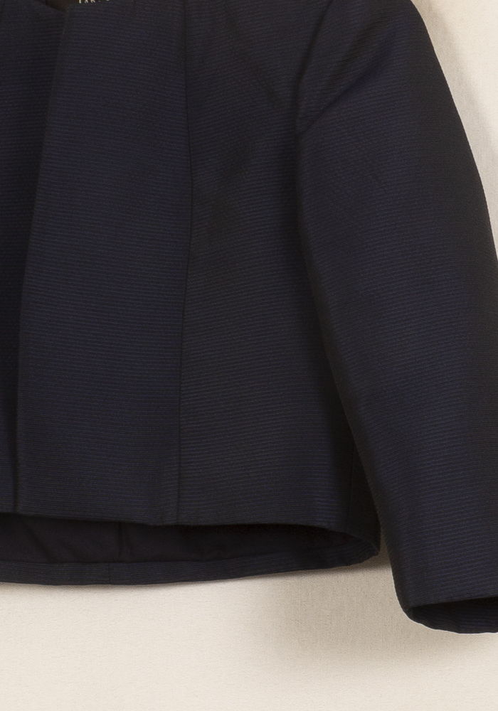 Veste courte bleue - Taille M/38 de la marque Tara Jarmon | PARAD48422 - Vendu par Paradigme - Image 3