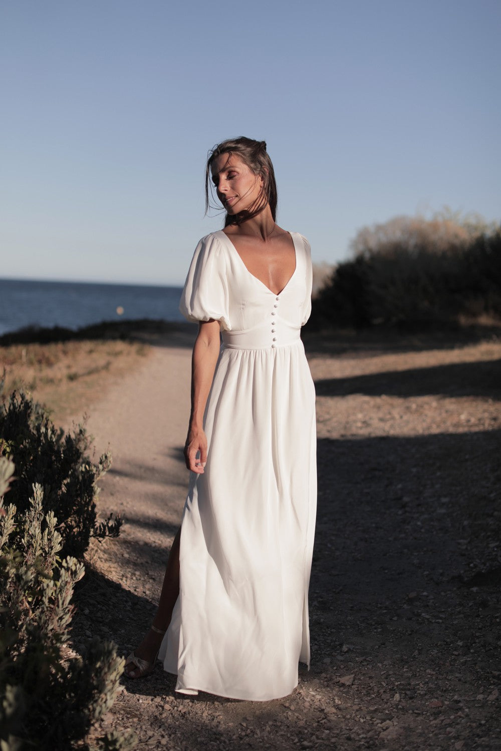 Robe Empire Blanche - Taille L/40