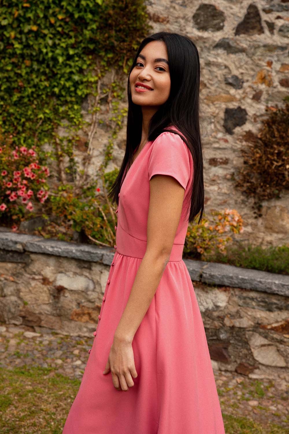 Robe Longue Rose - Taille XS/34