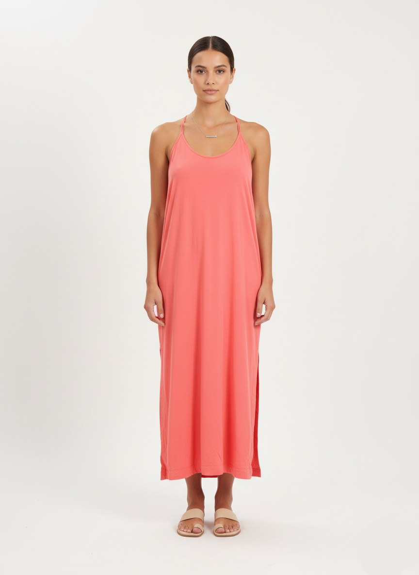 Robe Longue Rose - Taille L/40