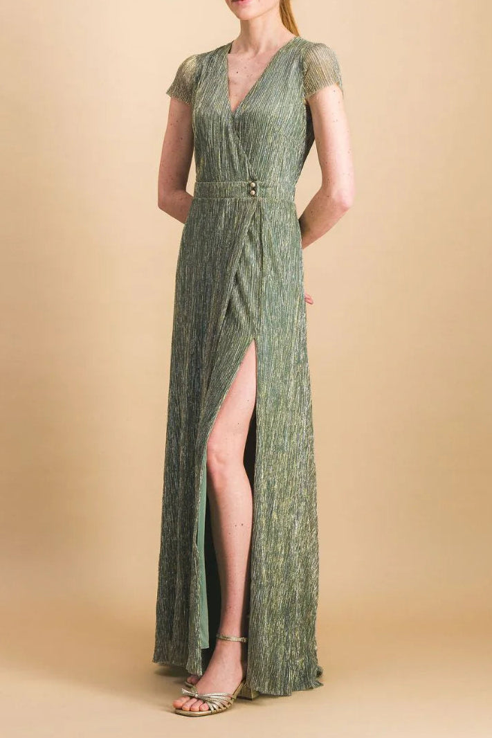 Robe longue - mariée Rosa vert gold