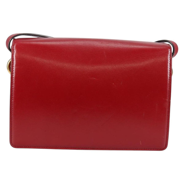 Gucci GG Ring Shoulder Bag Leather