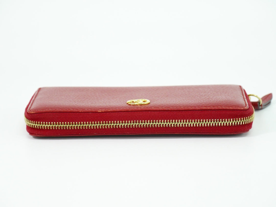 Gucci GG Marmont Zip Around Wallet Leather