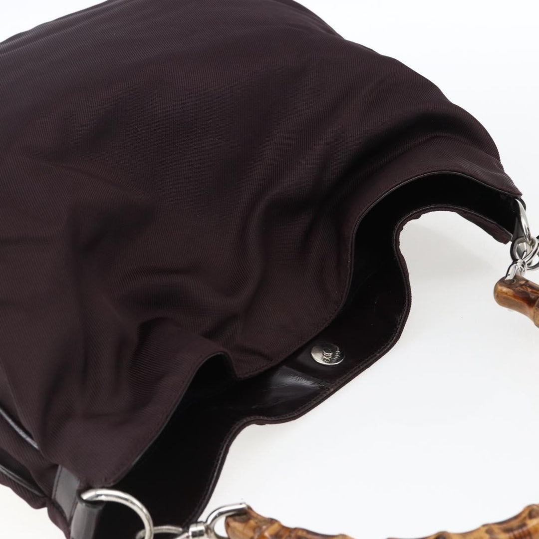 Gucci Vintage Bamboo Handle Bag Nylon