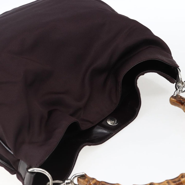 Gucci Vintage Bamboo Handle Bag Nylon