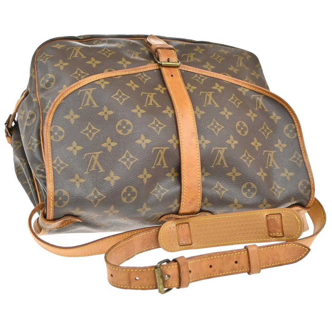 Louis Vuitton Saumur Handbag Monogram Canvas