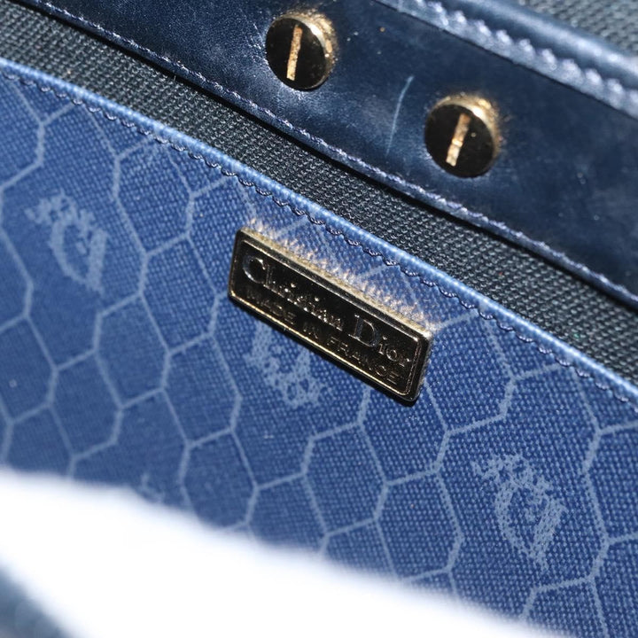 Christian Dior Vintage Honeycomb Shoulder Bag Canvas