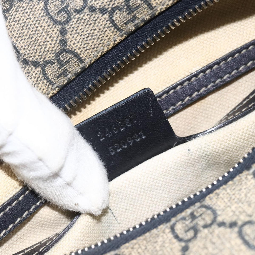 Gucci Double Pocket Messenger Bag GG Coated Canvas