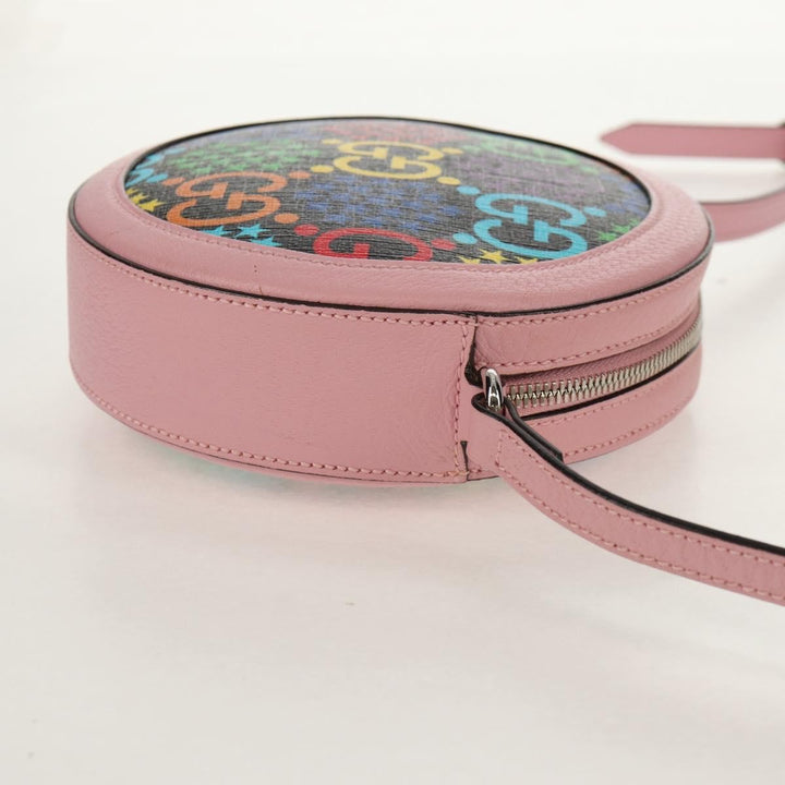 Gucci Round Shoulder Bag Psychedelic Print GG Coated Canvas