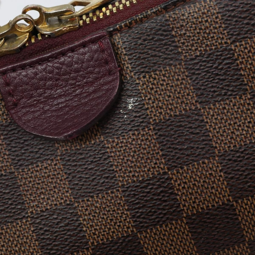 Louis Vuitton Hyde Park Handbag Damier with Leather