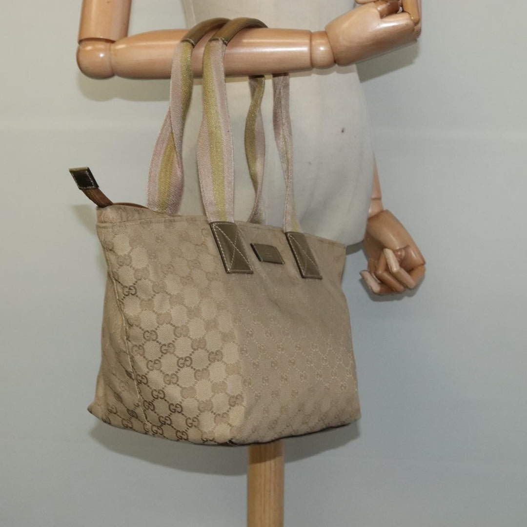 Gucci Web Zip Tote GG Canvas
