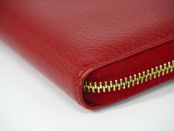 Gucci GG Marmont Zip Around Wallet Leather