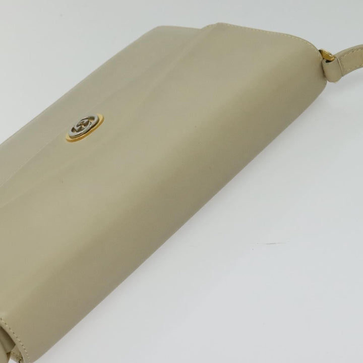 Gucci Vintage Interlocking G Flap Shoulder Bag Leather