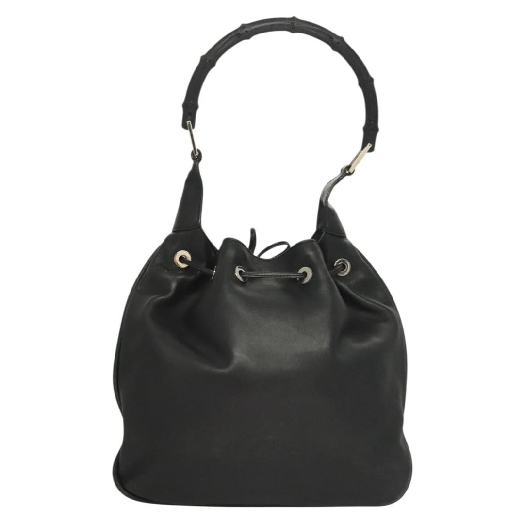 Gucci Vintage Bamboo Shoulder Bag Leather