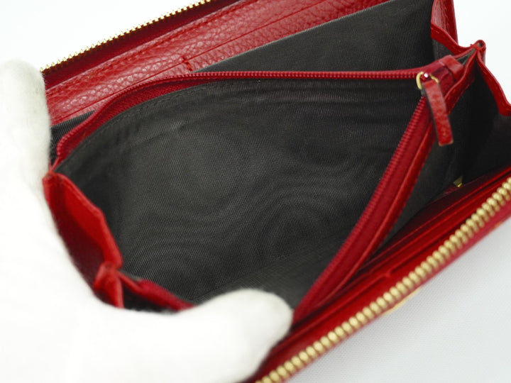 Gucci GG Marmont Zip Around Wallet Leather