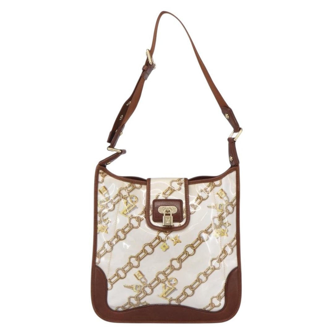 Louis Vuitton Charms Musette Handbag PVC Over Printed Silk