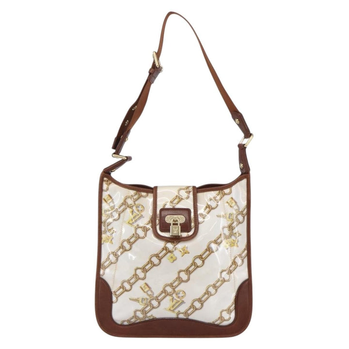 Louis Vuitton Charms Musette Handbag PVC Over Printed Silk