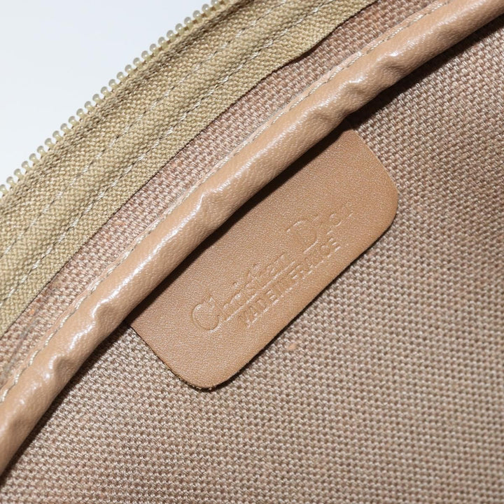 Christian Dior Vintage Honeycomb Shoulder Bag Canvas and Leather