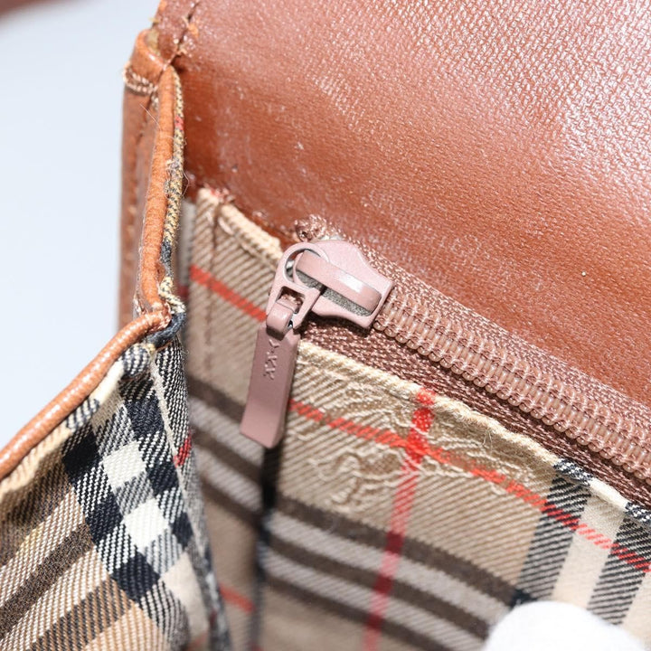 Burberry Flap Shoulder Bag Leather