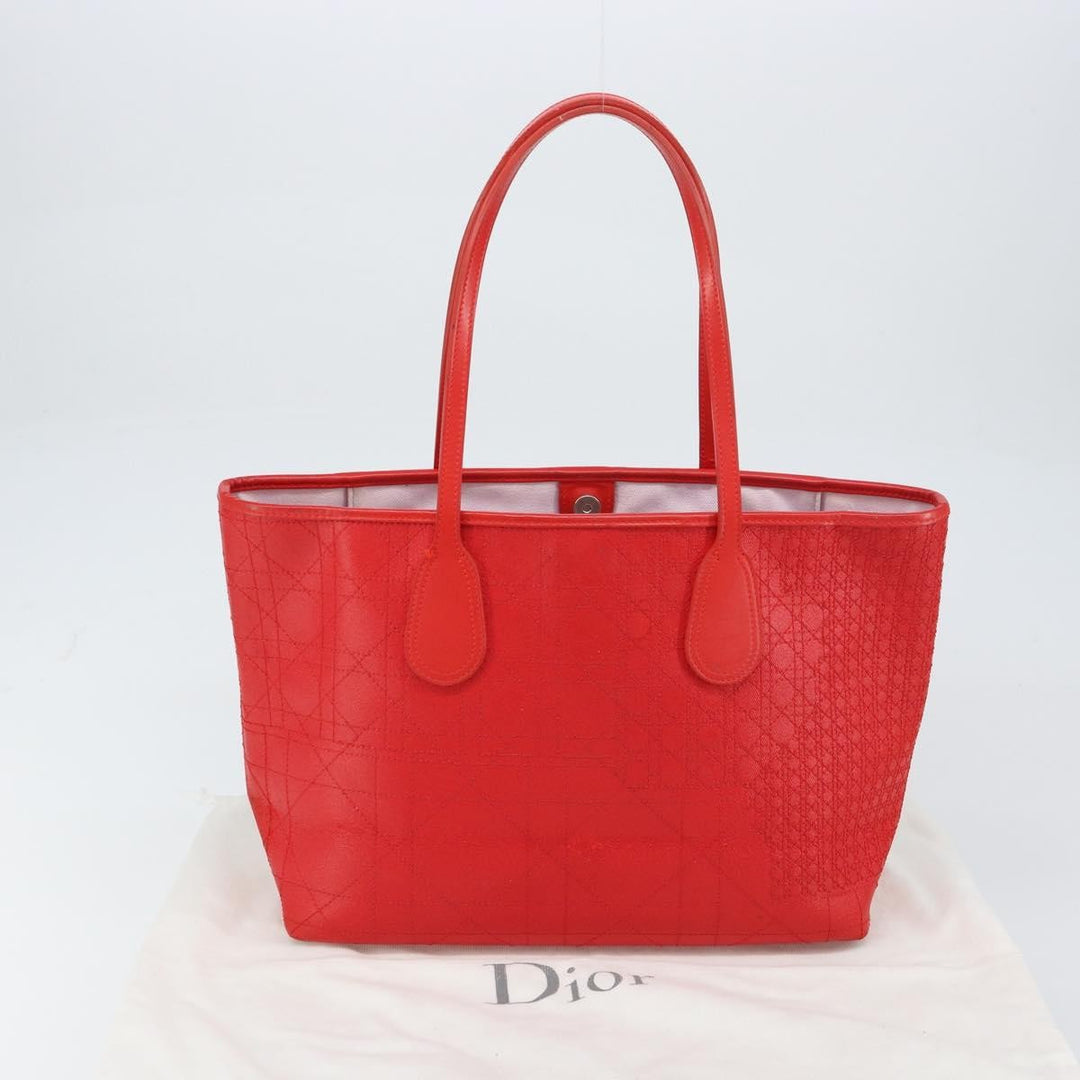 Christian Dior Panarea Tote Printed Cannage Quilt Canvas