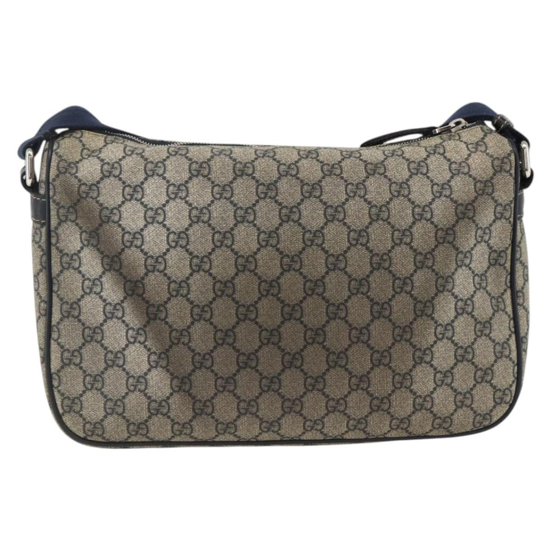 Gucci Double Pocket Messenger Bag GG Coated Canvas