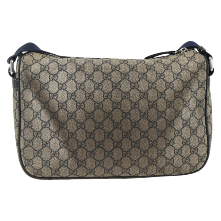 Gucci Double Pocket Messenger Bag GG Coated Canvas